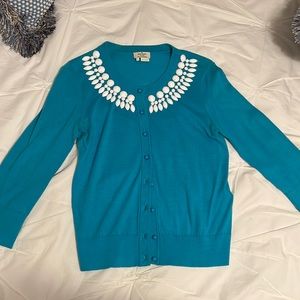 Turquoise beaded Kate Spade sweater size small